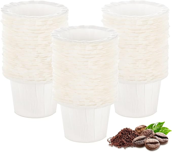 Disposable Paper Coffee Filters, Keurig K Cup Paper Filters for Keurig Single Brewer Reusable Cups, K-cup Coffee Pods, Fits All Brands Reusable K Cups (150)