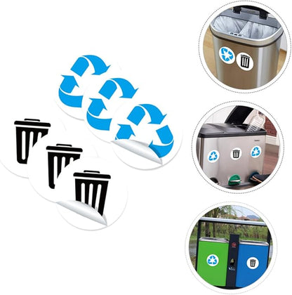 DECHOUS 1set Self-Adhesive Garbage Sorting Label Stickers of Waste Container Decals PVC Decals for Classification Office Outdoor Use