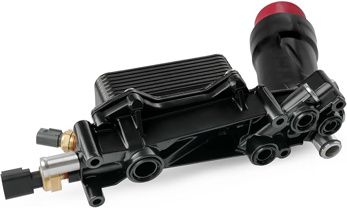 926-959 926-876 3.6L Upgraded Aluminum Engine Oil Cooler Filter Housing for 2011-2016 Ram Jeep Wrangler Cherokee Dodge Journey Charger Challenger Caravan Durango Avenger Chrysler 200 300