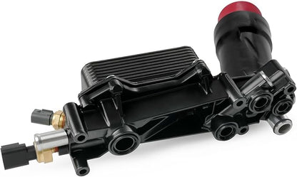 926-959 926-876 3.6L Upgraded Aluminum Engine Oil Cooler Filter Housing for 2011-2016 Ram Jeep Wrangler Cherokee Dodge Journey Charger Challenger Caravan Durango Avenger Chrysler 200 300