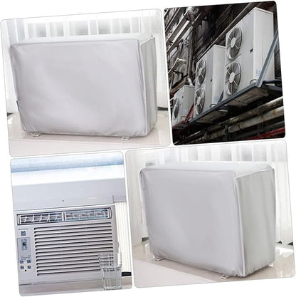 Happyyami Air Conditioner Hood Air Conditioner Cover Weatherproof Easy to Clean 100x80x41cm