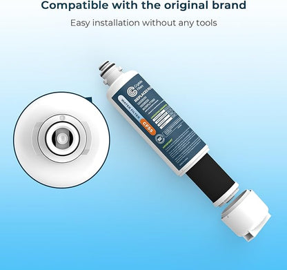 Crystala Filters BORPLFTR50 Replacement for Bosch Ultra Clarity Pro Water Filter, Compatible 12033030,11025825,12028325,BORPLFTR55,WFC100MF,WFS200MF(3 Pack)