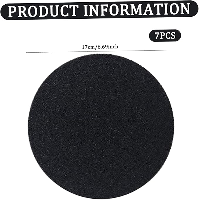 Compost Bin Filter 7Pcs 7 Inch Activated Charcoal Filters for Compost Bucket Round Replacement Deodorant Charcoal Filter for, Bags