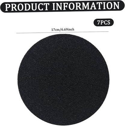 Compost Bin Filter 7Pcs 7 Inch Activated Charcoal Filters for Compost Bucket Round Replacement Deodorant Charcoal Filter for, Bags