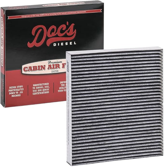 Doc's Diesel Cabin Air Filter D3932C | Compatible with Chevrolet/GMC 6.6L Duramax 2500HD, 3500HD 2020+, Chevrolet/GMC 3.0L Duramax 2020+ | Replaces 13508023