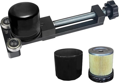 3mirrors Oil Filter Cutter Oil Filter Cutting tool with 3 Cutting Blade Fits Filter Cutting Range 1.95in-5.89in