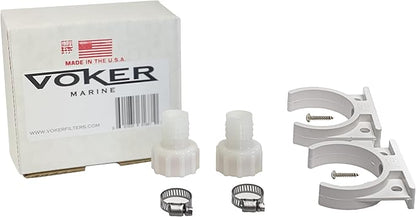 Voker Filter New Filter Installation Hardware Kit (only) - 3/4" Hose ID - Made in The USA