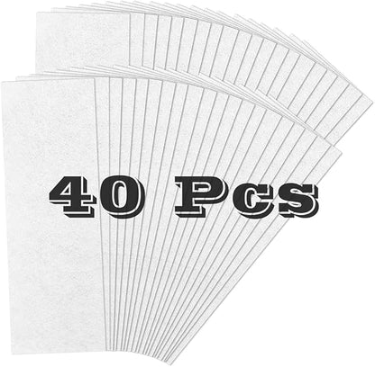 40 Pcs 12 x 4 In Air Vent Filters - 1 Pack of 40 Register Vent Dust Filters for Trapping Dirt, Dust, Smoke, Pollen (10x23-40 Pcs)