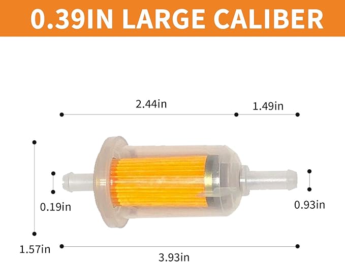 2 Pcs Motorcycle Fuel Filter,High Flow Inline Diesel Gasoline Fuel Filter,Universal For Replacement For Cars, Motorcycles, Scooter Dirt Bikes