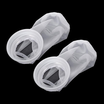 PATIKIL 4" IBC Lid Filter 2 Pack 210mm Long Washable Nylon Fine Mesh Filter IBC Tank Container Accessories for Rainwater Tank Rain Tank Ton Barrel Cover