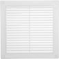Vent Systems 8'' x 8'' Inch White Soffit Vent Cover - Pack of 100 - Flat Square Air Vent Louver - Grille Cover - Built-in Insect Screen - HVAC Vents for Bathroom, Home Office, Kitchen 8x8 Inch
