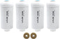 Fluoride Water Filter, Replacement for Berkey® PF-2® Elements, Berkey® Gravity Filtration System, including Big, Travel, Royal, Imperial and Crown Series, Natural filter material, Pack of 4