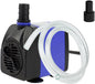 AQUANEAT Small Fountain Pump, 265 GPH Submersible Water Pump with 3.3 ft Tubing, for Aquarium Fish Tank, Pet Water Fountain, Hydroponics, Pond Waterfall Filter Pump