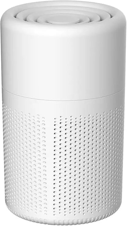 Filter Portable Purifier for home with USB Type C Cable，portabilitysmall air purifier，3-Stage Filtration System and Quiet Air Cleaner With Night Light，for Smokers Pollen Pets Dust Office，Aromatherapy
