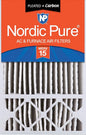 Nordic Pure 16x25x5 (Actual Size: 15 3/4 x 24 3/4 x 4 3/8) Honeywell Replacement Air Filters MERV 15 Plus Carbon 1 Pack