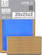 20x25x2 Air Filter Comparable to MPR 100 Basic Economy Furnace Filters, 12 Pack of Non Pleated Fiberglass Filter For Dust - Low Airflow Restriction! From AIRX FILTERS WICKED CLEAN AIR.