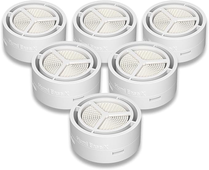 HME Filter, Replacement Cartridges for ResMed HumidX, Compatible with Airmini CPAP Machine & P10 Nasal Pillows, N20 and N30 Nasal Masks, 6-Pack Cartridges