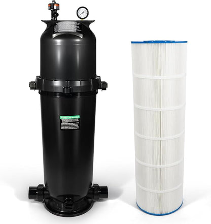 W3C17502 Swimming Pool Plus Cartridge Filter Assembly 200 Sq Ft,150 GPM Compatible with Hayward StarClear Plus,Replacement Element Part C-8319