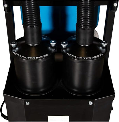 HOC BARTELL HD2 Two-Motor HEPA DUST Collector + Reverse-AIR Jet-Pulse Filter Cleaning System - North American Made!