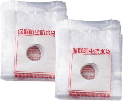 Electric Hammer Dust Bag – Drill Dust Sealr, Hole Saw Catcher | 100PCS Fine Particlle Trap for AC Installation, Wall Cut Dust Barrier Pouch, Compact Vacuum Collector Kit for Plasterboard Drilling Jobs
