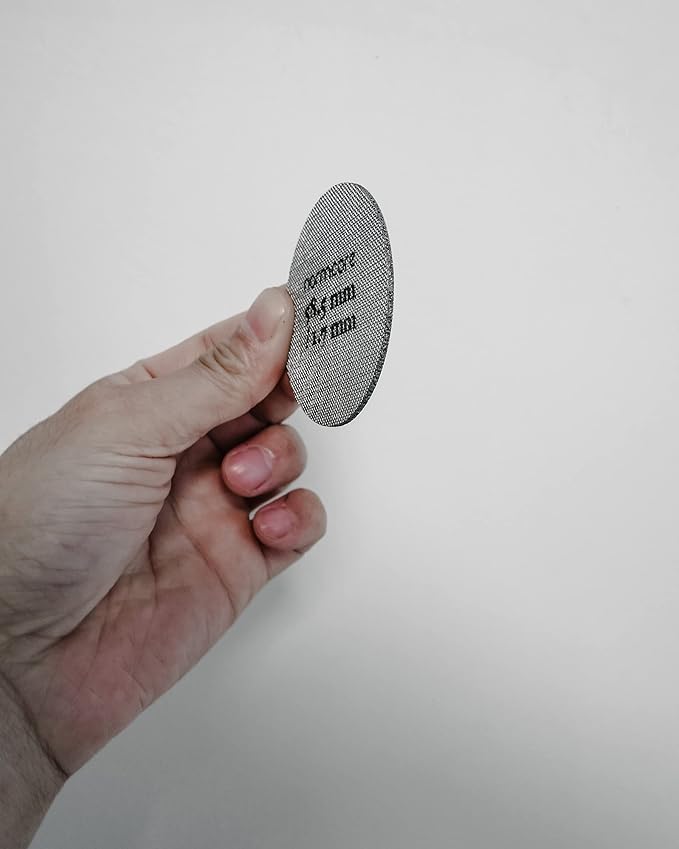 Normcore 58.5mm Puck Screen - Lower Shower Screen - Metal Coffee Reusable Filter for Espresso Portafilter Filter Basket 58mm - 1.7mm Thickness 150μm - 316 Stainless Steel