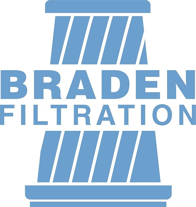 Braden Filtration Dust Collector Filter - Height: 26" OD: 13.84" ID: 9.479" / Nanofiber FR Open-Open Pans - MADE IN USA