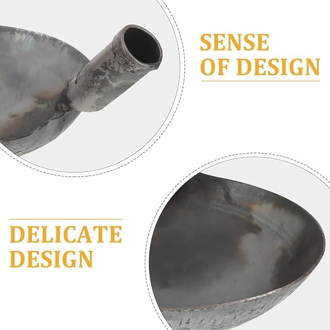 SUPVOX Drain Metal Dung Scoop Edging Shovel Large Spoon for Cleaning Construction Sites