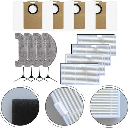 Vacuum Replacement Parts For Uninell UR3 Robot Vacuum Accessories With HEPA Filters Mop Cloths Dust Bags And Side Brushes For Home Cleaning