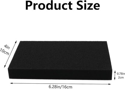 6PCS Aquarium Biofiltration Sponge 6.28x4x0.78 inches Fish Tank Filtration Media Cuttable Dust Proof Wool Air Purification Equipment