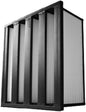 Synthetic Mini Pleat Rigid V-Bank Air Filter 24x20x12 (4V) – MERV 15 ASHRAE 52.2 High-Efficiency HVAC Filter for Commercial, Industrial, Hopsitals & Cleanroom Use