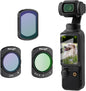 Haoge Magnetic Filters Set for DJI Osmo Pocket 3,Includes CPL,ND2-32,1/4 Black Diffusion,and Screen Protector,Multi-Coated Optical Glass,Filter kit Vlog Video Accessory