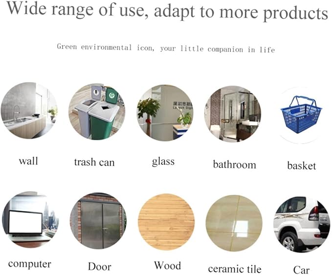 DECHOUS 1set Self-Adhesive Garbage Sorting Label Stickers of Waste Container Decals PVC Decals for Classification Office Outdoor Use