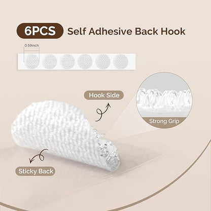 MelodySusie 200 Sheets Nail Dust Collector Filter Paper, Disposable Dust Vacuum Filter with 6pcs Sticky Back Hook for Most Nail Dust Fan Extractor Machine, Nail Tech Supplies for Salon & Home