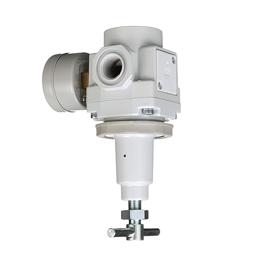 PneumaticPlus SAR300T-N03BG Air Pressure Regulator 3/8" NPT, T-Handle, Gauge & Bracket