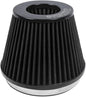 KYOSTAR Universal 6" (152mm) High-Flow Air Filter, Reusable Cone Cold Air Intake, High Performance, Washable, Clamp-On Car High Flow Air Kit, Flange Diameter: 6 Inch, Filter Height: 6.2 Inch, Black