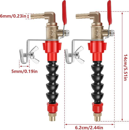 2 Pcs Dust Remover Water Sprayer for Cutting Machine, Cutting Machine Misting System Water Sprayer, Universal Dust Remover System Nozzle, Coolant Misting