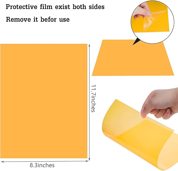 20 Pack Gel Light Filter Color Correction Colored Overlays Transparent Color Film Lighting Gel Filter Plastic Sheets Correction for Lamp, Headlight, Photo Studio Strobe, LED, Headlight Film