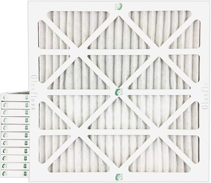 Glasfloss ZL 14x14x1 MERV 13 (FPR 10) Air Filters for AC and Furnace. Case of 12. Actual Size: 13-1/2 x 13-1/2 x 7/8
