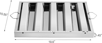 New Star Foodservice 54354 Stainless Steel Hood Filter 20" W x 16" H
