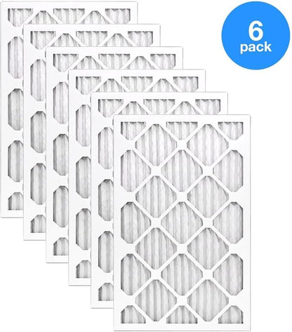 AIRx DUST 14x24x1 MERV 8 Pleated Air Filter 24x14x1 Air Filter - Made in the USA - Box of 6