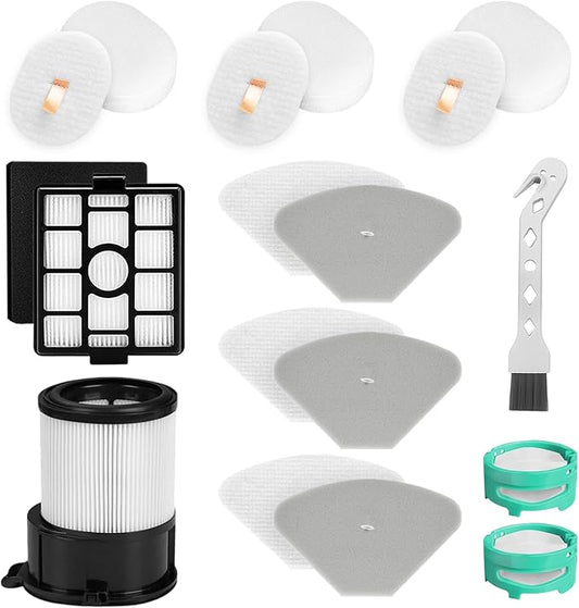 IP3251 Filter Replacement for Shark IP3251C, IP3252, IP3124, IP3225, IP3150 PowerDetect Clean & Empty Cordless Vacuum Accessories, Hepa Pre-motor Handheld Vaccum Post-motor Filter, 2 Odor Cartridge