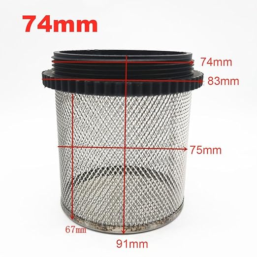 Heavy-Duty Plastic Strainer 1/2 3/4 - Male Inline Filter with Mesh Net for Pond Pumps & Greenhouse Watering(2.5")