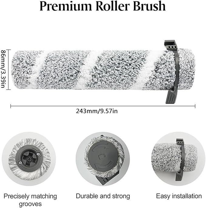 Replacement Parts ，Compatible For Bissell， 3930F 3933 V2 3999Z Floor Scrubber Roller Brush Filter Washing Vacuum Cleaner Parts(F)