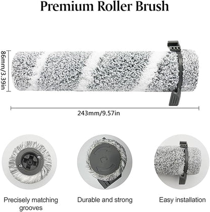 Replacement Parts ，Compatible For Bissell， 3930F 3933 V2 3999Z Floor Scrubber Roller Brush Filter Washing Vacuum Cleaner Parts(E)