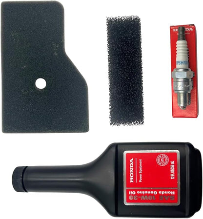 KINDZA Genuine Maintenance Tune Up Kit Fits Honda EU2000i EB2000i EU2200i EB2200i Generators OEM 17211-Z07-000 17218-Z07-000 Air Filter, Genuine 98056-55777 Spark Plug, Motor Oil