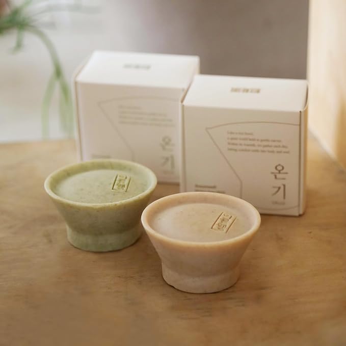 ON:GI Kitchen Soap Bar – Eco-Friendly Solid Dish Soap | Handmade in Korea | Zero Waste, Plastic-Free | Cold Process | Skin-Safe Natural Cleanser for Dishes (Leaf)