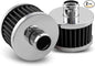 2PCS Car Air Filter Fit for Vehicles with 23mm Air Intake, High Flow Vent Valve Cover Breather Filter (Black)