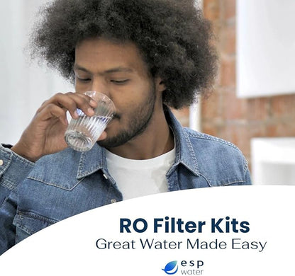 Proline Plus Filter Replacement - Water Cartridge Kit Compatible with Proline Plus Reverse Osmosis System 5-Stages, Includes 50 GPD RO Membrane, Made in USA
