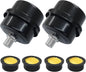 2 Pcs Air Compressor Silencer, 1/4 Inch Thread Intake Filter Muffler, 12.5 mm Air Compressor Silencer Filter for Generators and Blowers