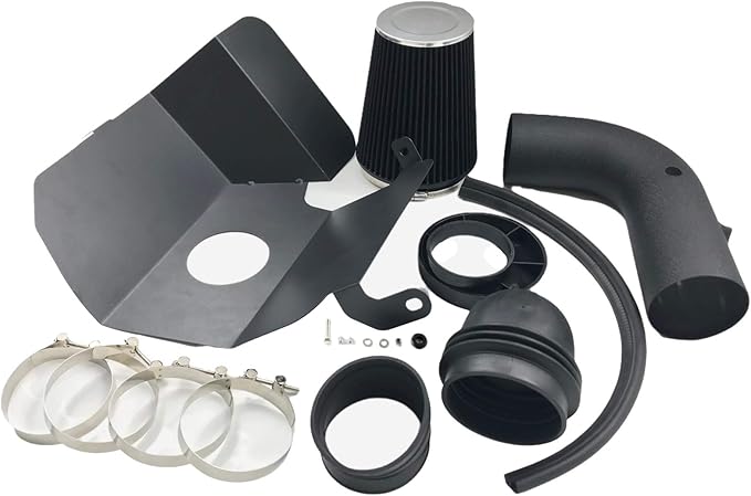 4 Inch Intake Pipe Perfit Formance Cold Air Intake Induction Kit with Filter 2003 2004 2005 2006 2007 Fit for Dodge Ram 2500 3500 5.9L L6 Turbo Diesel (Black Tube & Black Filter)
